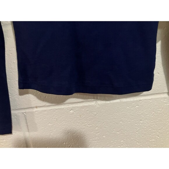 EYE CANDY Womens Navy Blue Hoodie 1/4 Button Up Size S Small - Picture 5 of 7